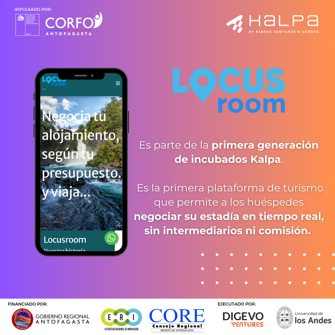 LocusRoom: La novedosa app que permite negociar el precio del alojamiento en Chile